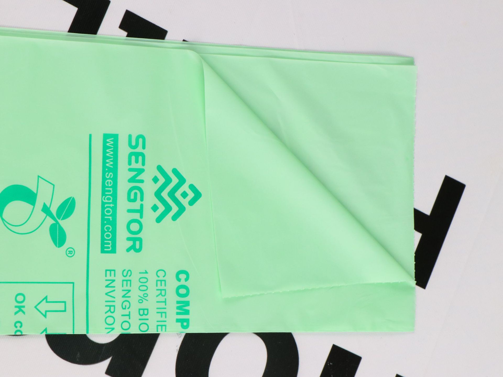 Full Biodegradable Flat Bag English Version PLA Compostable Household Garbage Bag Spot Direct Supply Full Biodegradable Flat Bag English Version PLA Compostable Household Garbage Bag Spot Direct Supply