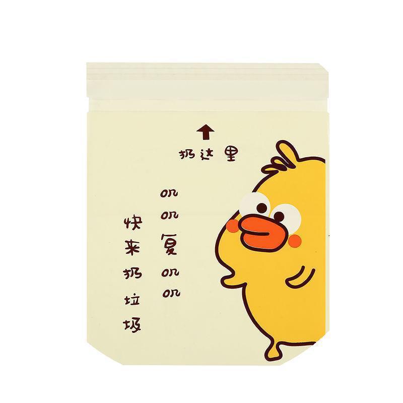 Portable Disposable Cute Storage Car Trash Bag Adhesive Garbage Bag Cartoon Car Car Hanging Cross-Border
