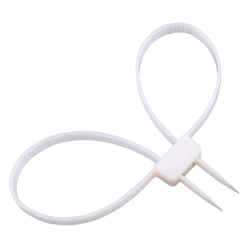 Self-Locking Double Buckle Tie 12 X700mm Plastic Handcuffs Boxing Hand Wrap Black And White Cable Tie Pieces Cable Tie Hand Cuff Ribbon