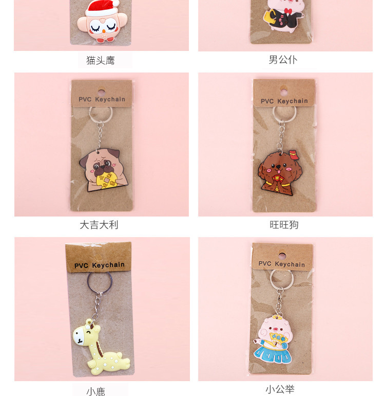 Factory Direct Supply Paper Card PVC Flexible Glue Keychain Cartoon Car Key Pendant Push Gift Wholesale plus Logo Factory Direct Supply Paper Card PVC Flexible Glue Keychain Cartoon Car Key Pendant Push Gift Wholesale plus Logo