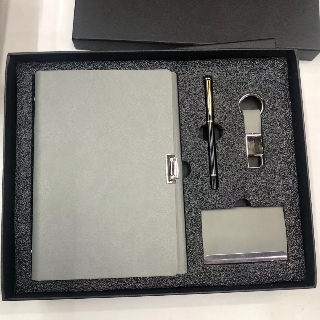 High-End Business Gift Box with Pen and Keychain with Business Card Case Customization High-End Business Gift Box with Pen and Keychain with Business Card Case Customization