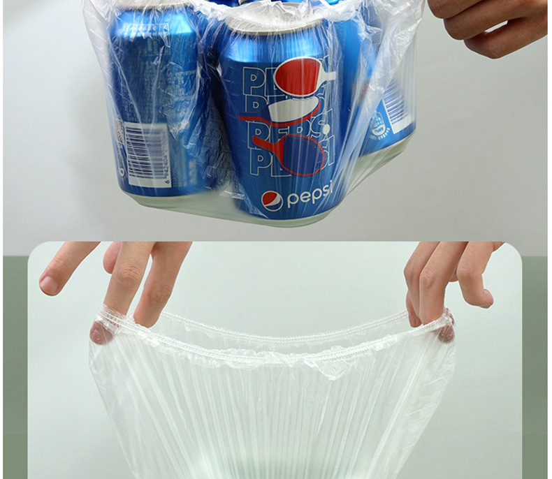 100 PCs Elastic Mouth Plastic Wrap Cover Leftovers Fresh Cover Disposable Fresh-Keeping Cover Bowl Cover Vegetable Cover