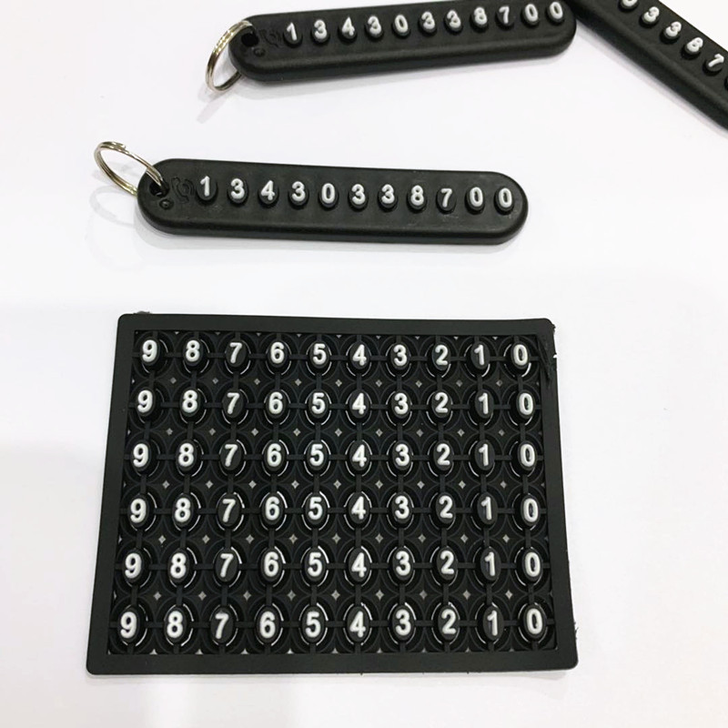 Key chain number card number card mobile phone number card number card DIY manual manufacturers direct sales