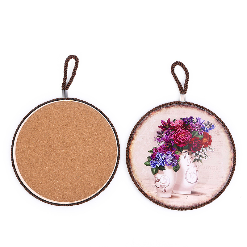 Hot Sale round Hang Rope Placemat European Pastoral Style Ceramic Heat Insulation High Temperature Resistant Support Custom Factory Direct Sales Hot Sale round Hang Rope Placemat European Pastoral Style Ceramic Heat Insulation High Temperature Resistant Support Custom Factory Direct Sales