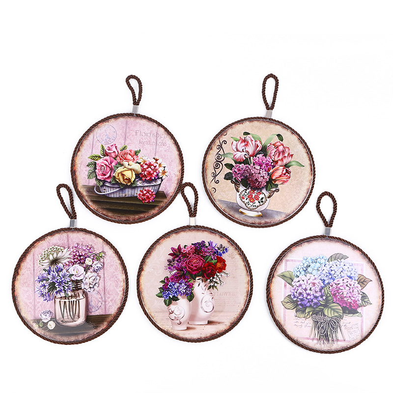 Hot Sale round Hang Rope Placemat European Pastoral Style Ceramic Heat Insulation High Temperature Resistant Support Custom Factory Direct Sales Hot Sale round Hang Rope Placemat European Pastoral Style Ceramic Heat Insulation High Temperature Resistant Support Custom Factory Direct Sales
