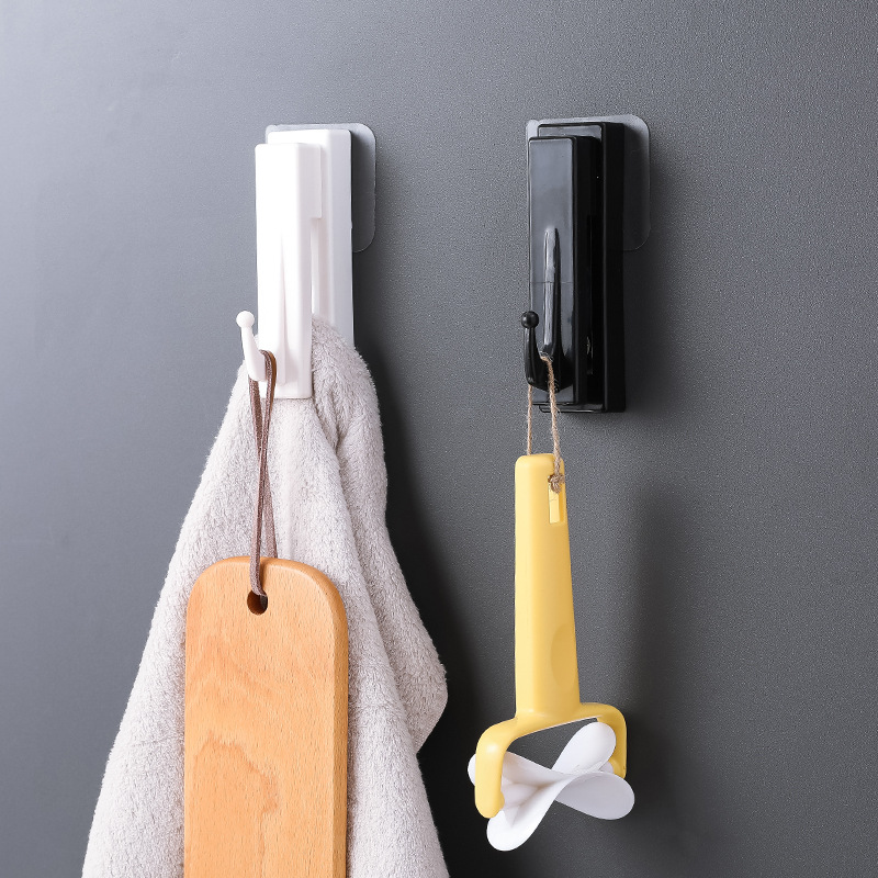 Creative Japanese power traceless marble hook bathroom coat hook key hang kitchen and bathroom coat hook