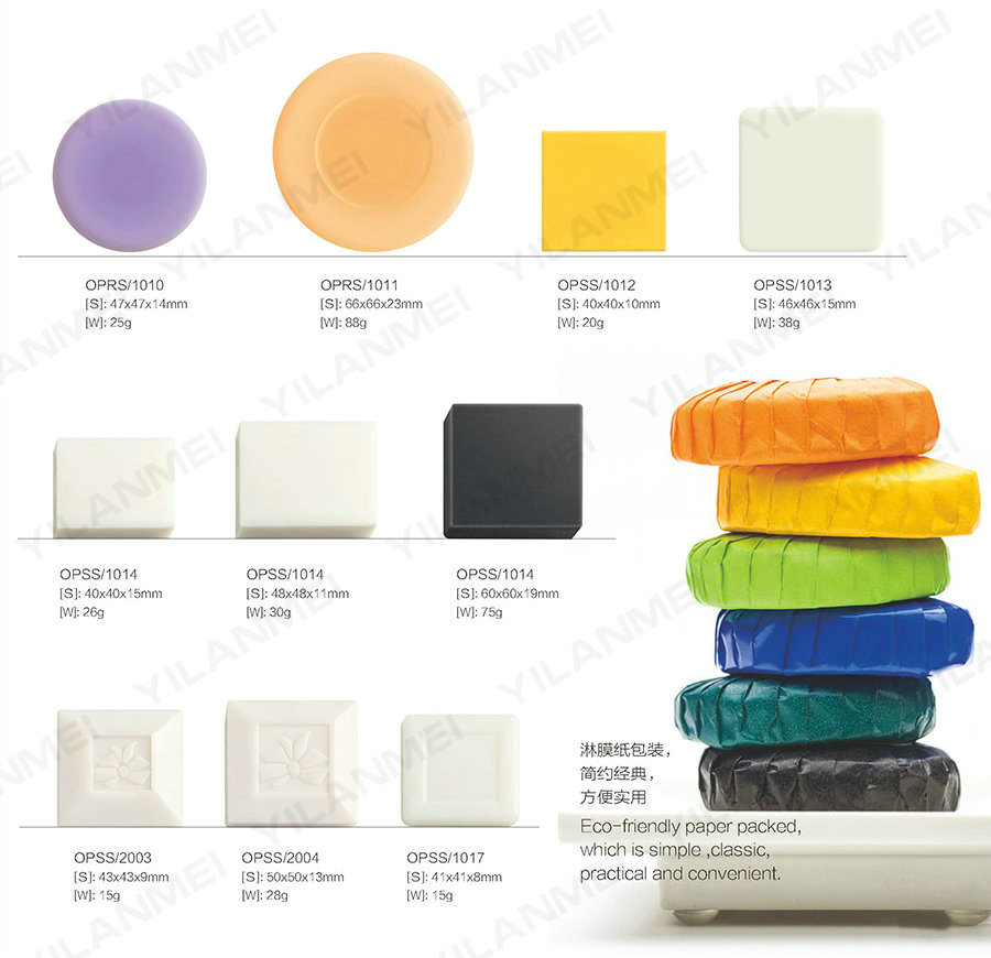 Round kraft paper wrapping small soap to supply small soap holiday disposable soap.