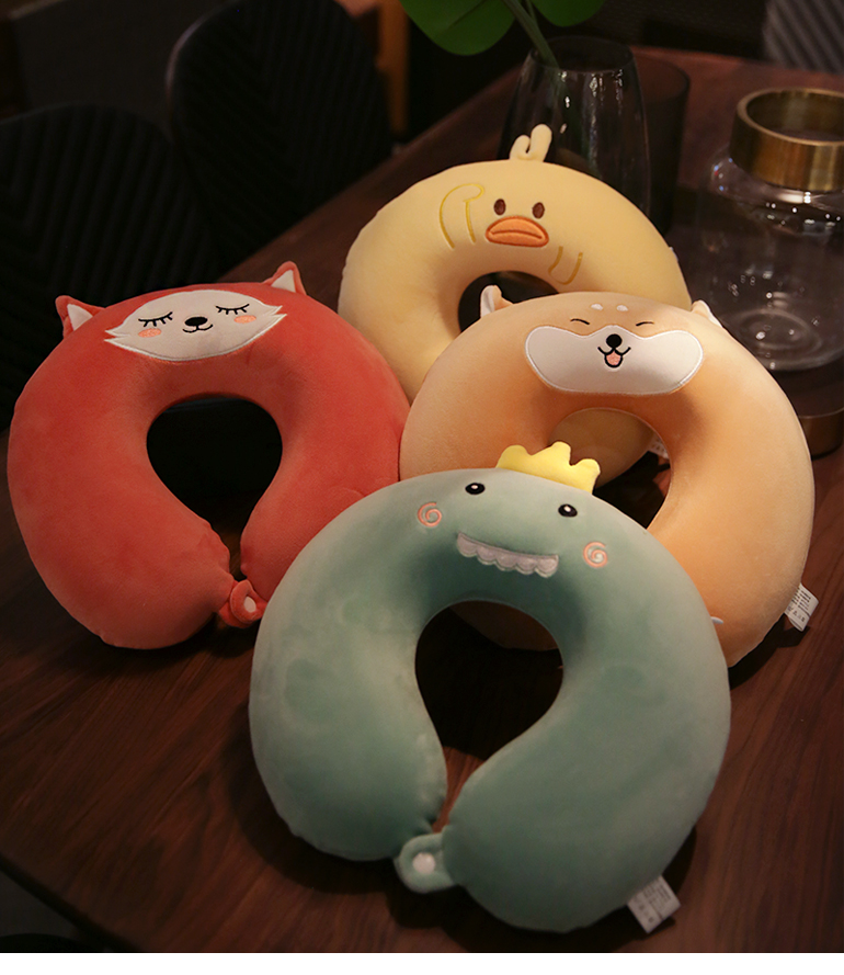 Memory Foam U-Shaped Neck Pillow Neck Protection Car Cartoon Cute Travel Portable U-Shaped Pillow Cervical Pillow Female Memory Foam U-Shaped Neck Pillow Neck Protection Car Cartoon Cute Travel Portable U-Shaped Pillow Cervical Pillow Female