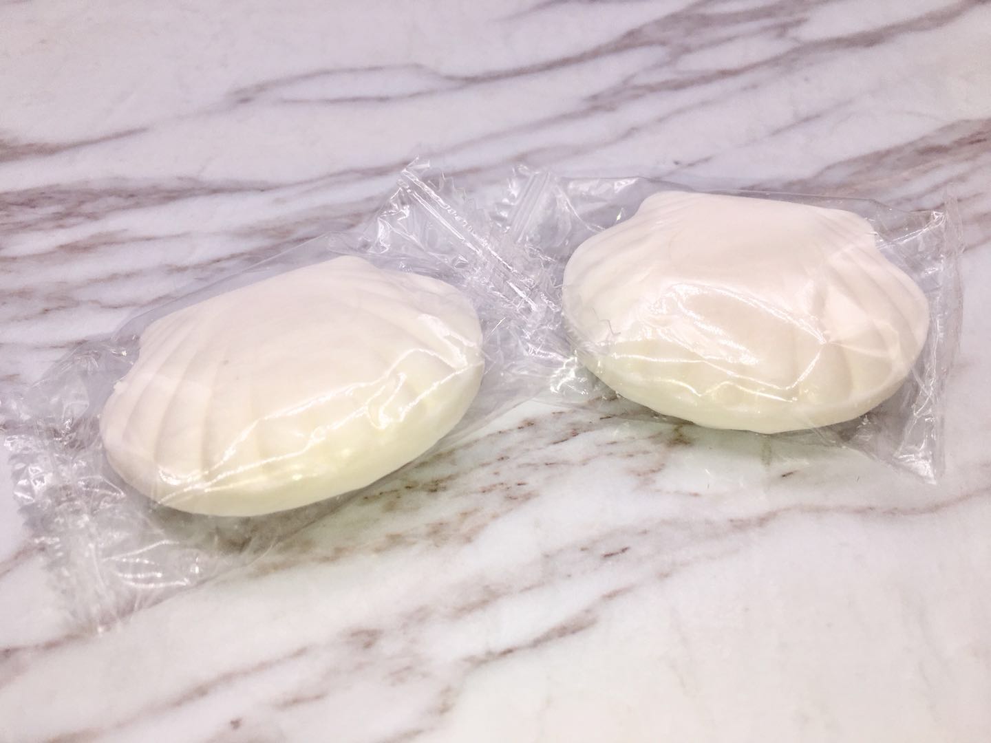 Shell shape hotel disposable soap room soap.