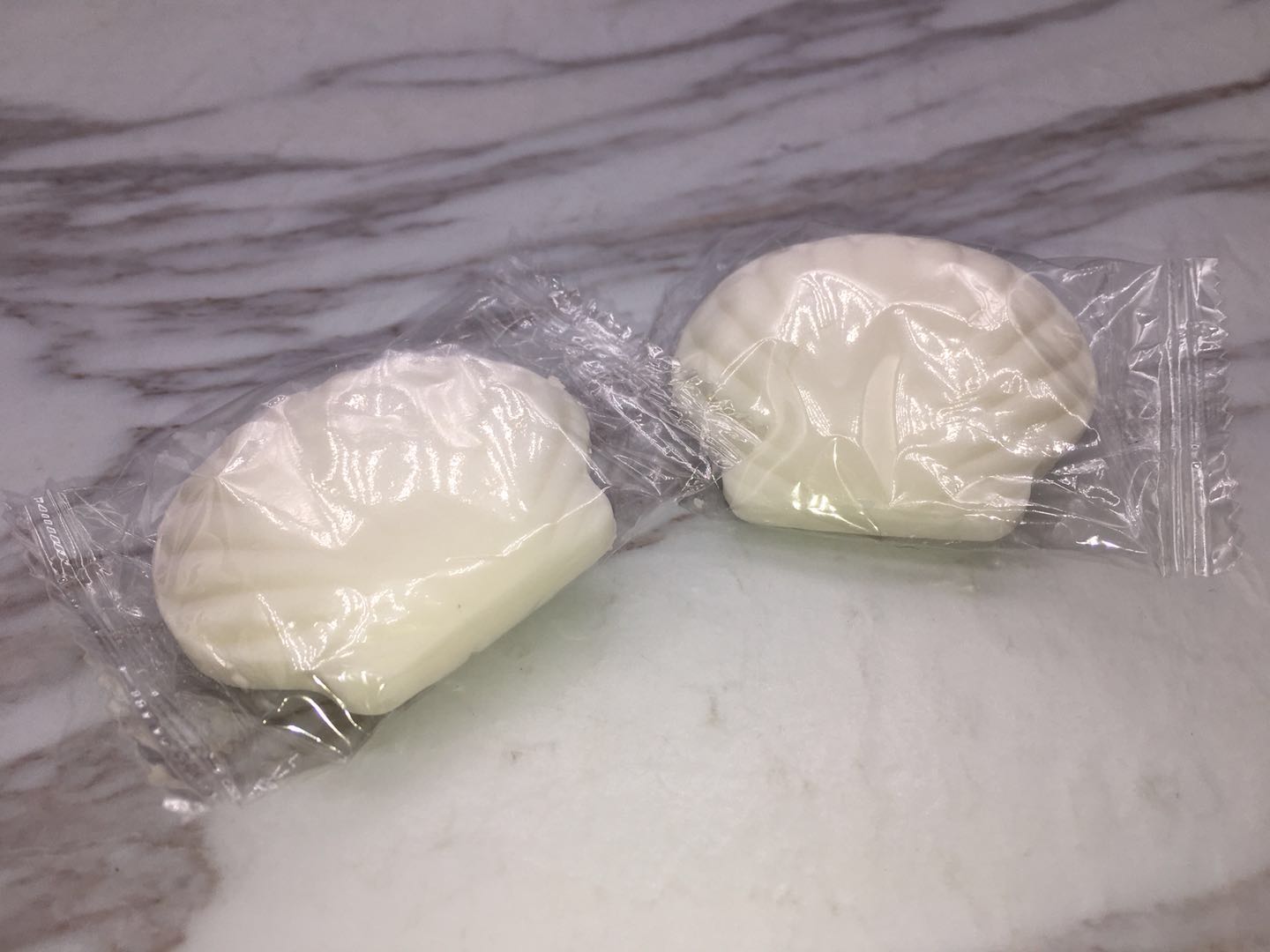 Shell shape hotel disposable soap room soap.
