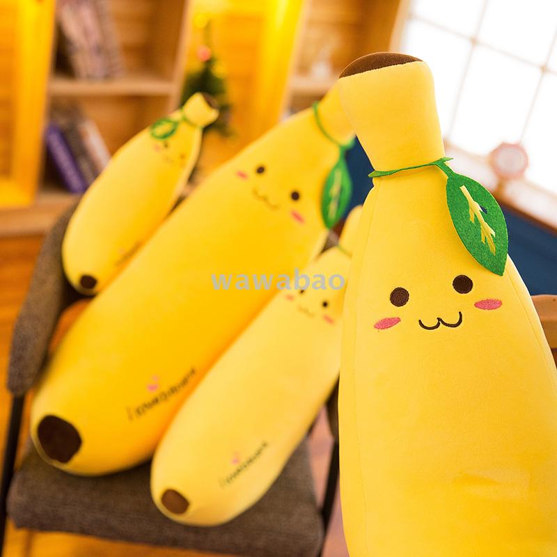 Fruit banana pillow cute pillow strip pillow plush toy doll bed doll