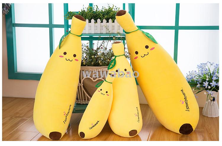 Fruit banana pillow cute pillow strip pillow plush toy doll bed doll