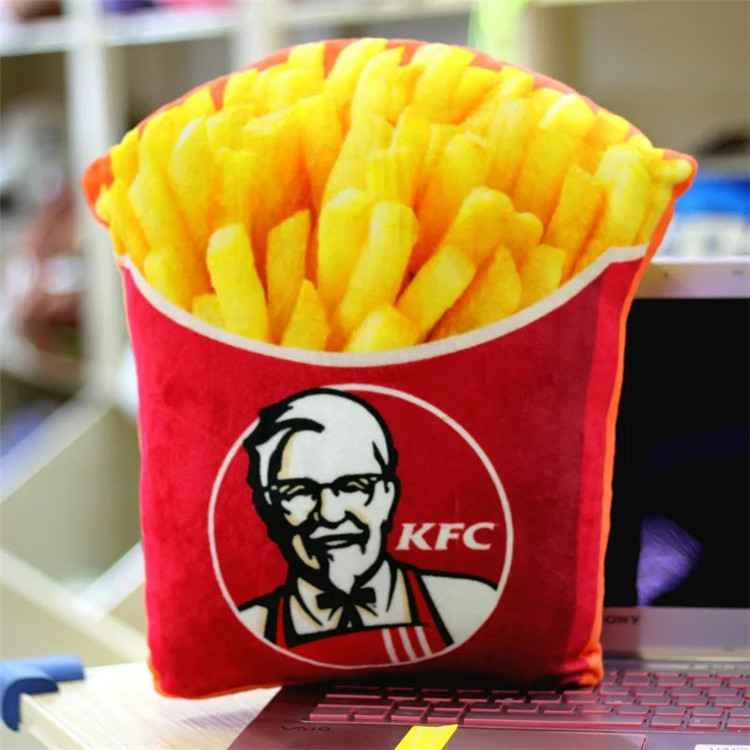 McDonald's Printed Pillow French Fries Hamburger Simulation KFC Printed Lumbar Support Pillow Office Fashion Pillow Children's Toys McDonald's Printed Pillow French Fries Hamburger Simulation KFC Printed Lumbar Support Pillow Office Fashion Pillow Children's Toys
