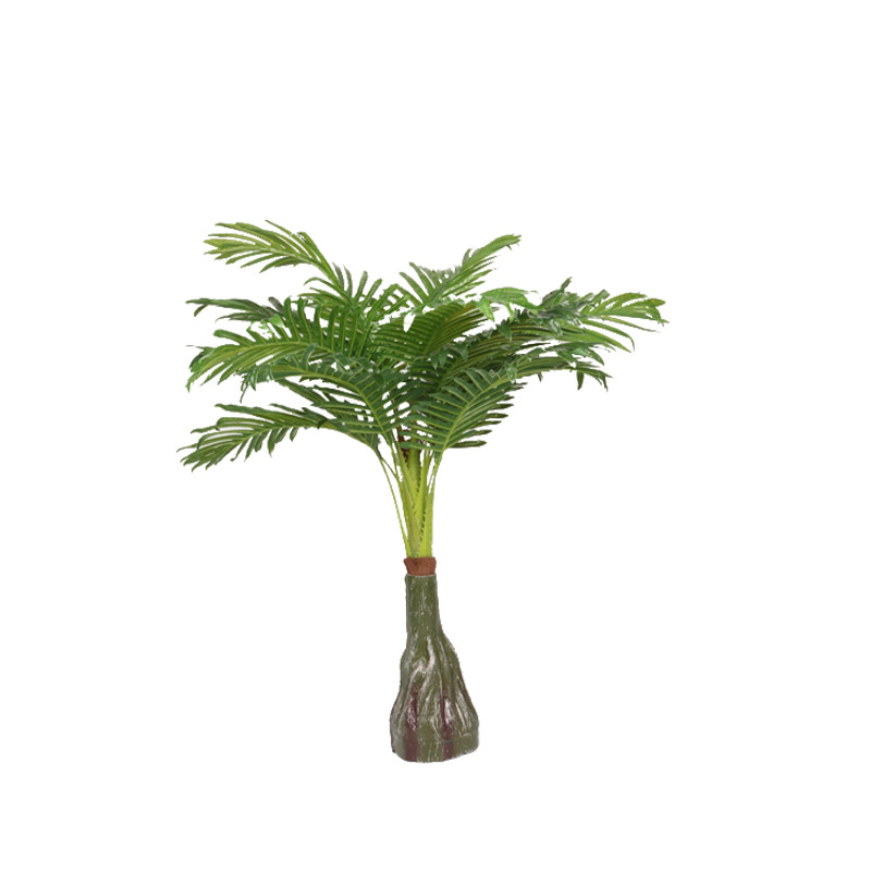 Artificial Palm Leaf Plant Mini Pot Plant Small Sunflower Leaf Tree Accessories Feather Sunflower Leaf Ground Bonsai Wholesale Decoration