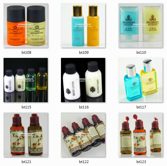 Disposable liquid soap shampoo, hotel rooms, hotel rooms and lotion Disposable liquid soap shampoo, hotel rooms, hotel rooms and lotion