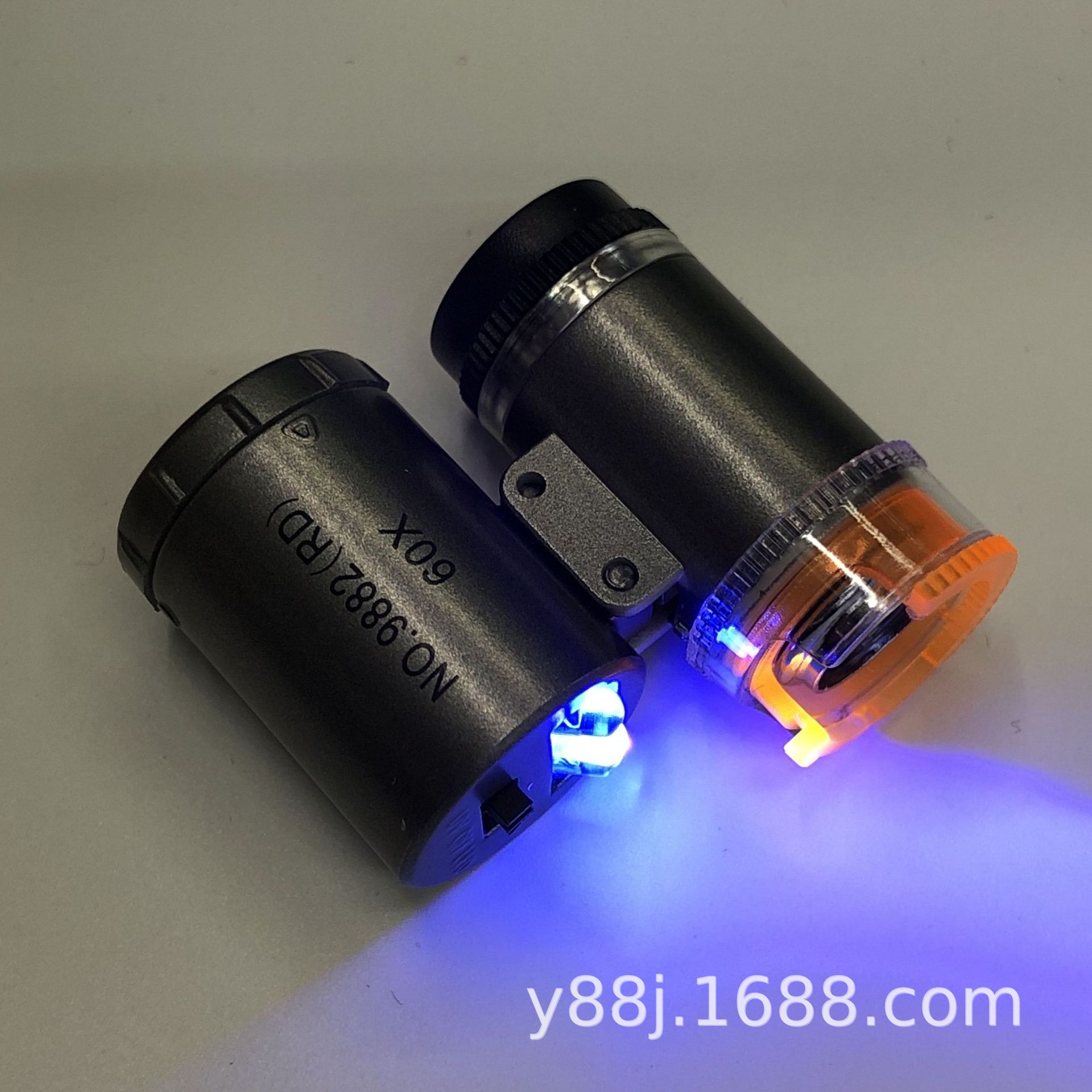 New UV Lamp LED Light with Money Detector Adjustable 60 Times Portable Microscope Magnifying Glass