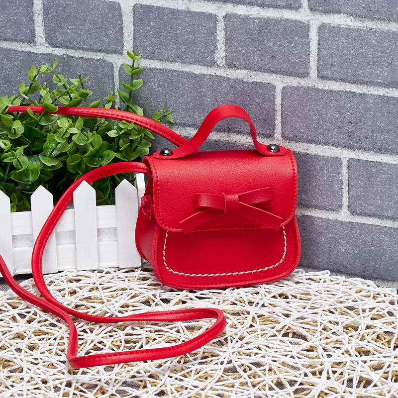2021 Korean Style New Girls&#039; Single-Shoulder Bag Crossbody Fashion Mini Bow Personalized Children&#039;s Pocket Money Accessories Bag