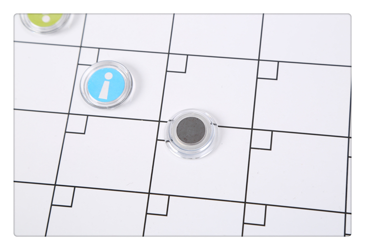 Creative magnetic refrigerator paste calendar message board ins style refrigerator decoration can be erased to write a soft white board, memo