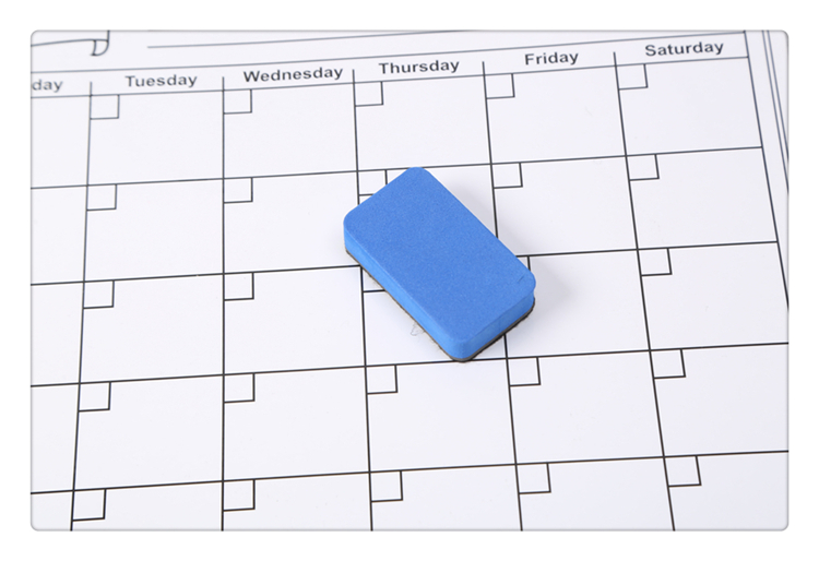 Creative magnetic refrigerator paste calendar message board ins style refrigerator decoration can be erased to write a soft white board, memo