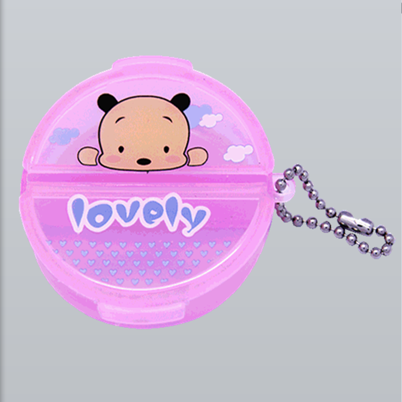 Factory Direct Sales Small Oval 2+1 Cell Pill Box Portable Pill Box Memo Pill Box Cartoon Small Medicine Box Spare Parts Box Factory Direct Sales Small Oval 2+1 Cell Pill Box Portable Pill Box Memo Pill Box Cartoon Small Medicine Box Spare Parts Box