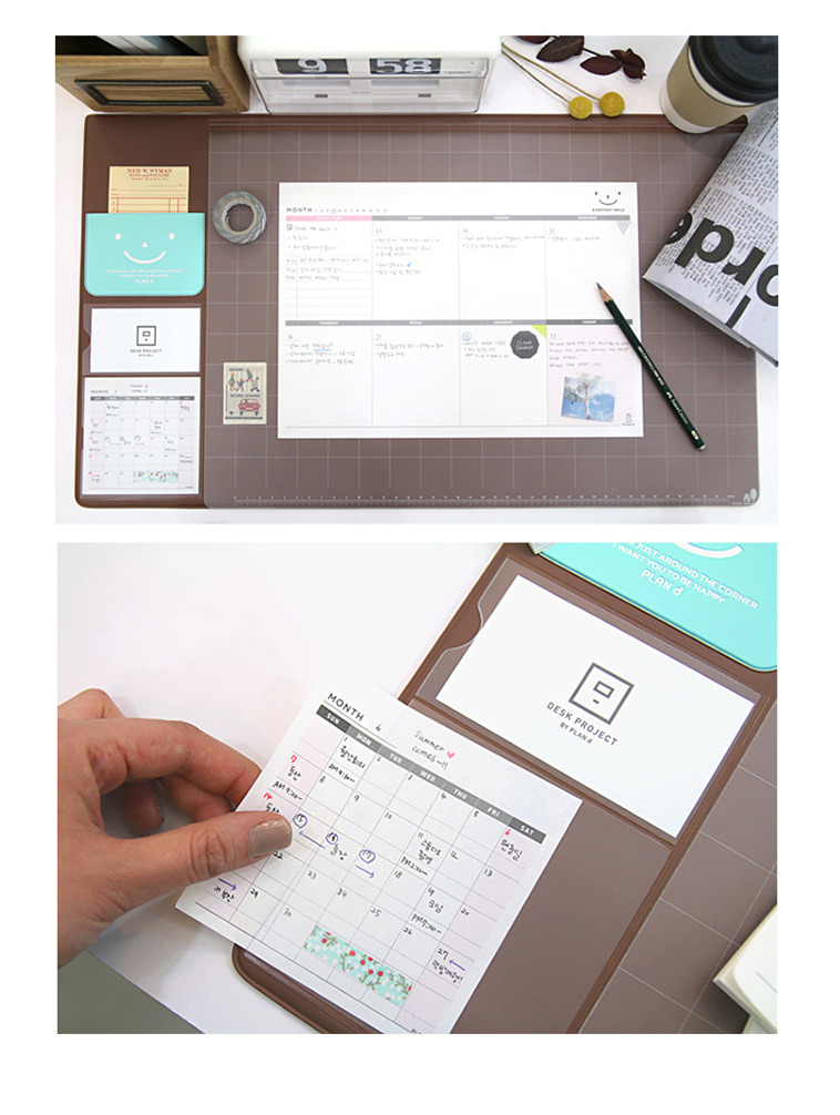NACAI lottery plan memo pad this note paper square weekly plan this three functional small NH8144