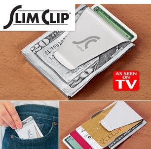Slim clip stainless steel money clip button card TV TV shopping Slim clip stainless steel money clip button card TV TV shopping