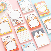 Korean Style Cartoon Cute Bear Cute Notepad Small Notebook Student Journal Tearable Memo Message Small Notebook