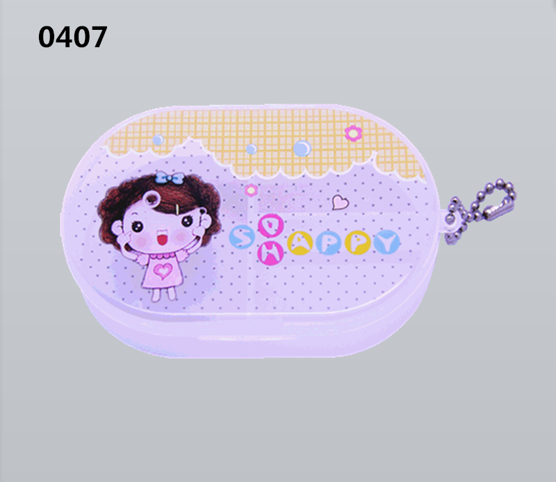 Factory Direct Sales 3+1 Square Pill Box Portable Pill Box Memo Pill Box Cartoon Small Medicine Box Spare Parts Box