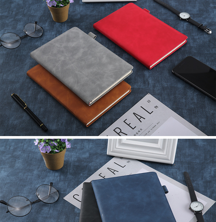 Currently Available Notebook Simple Business Office Leather Notebook Creative Paperback A5 Memo Diary Book Customization Currently Available Notebook Simple Business Office Leather Notebook Creative Paperback A5 Memo Diary Book Customization