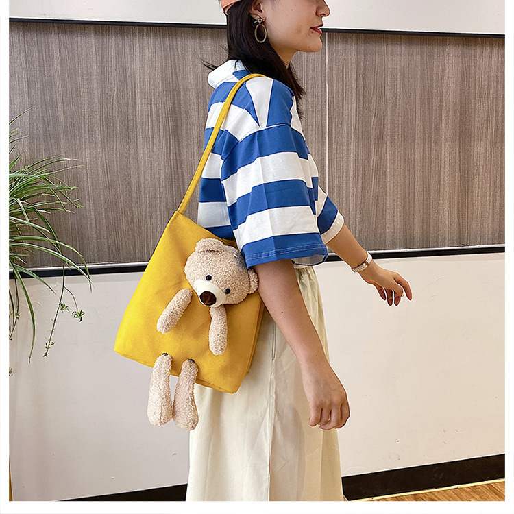 2020 Best-Selling New Shoulder Bag Little Bear Canvas Net Red Pocket for Lucky Money Cartoon Backpack Ins Women's Bag Bags Women's Bag 2020 Best-Selling New Shoulder Bag Little Bear Canvas Net Red Pocket for Lucky Money Cartoon Backpack Ins Women's Bag Bags Women's Bag