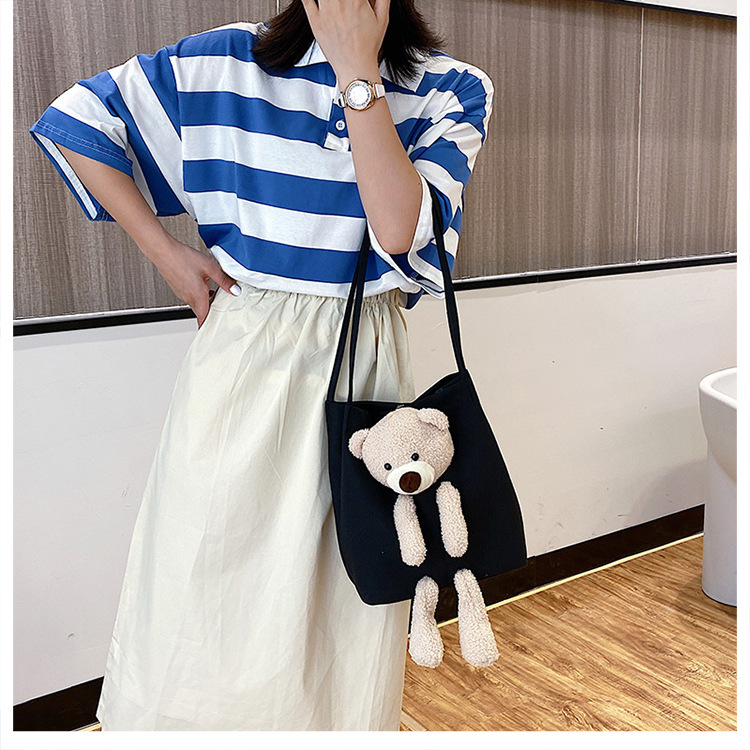 2020 Best-Selling New Shoulder Bag Little Bear Canvas Net Red Pocket for Lucky Money Cartoon Backpack Ins Women's Bag Bags Women's Bag 2020 Best-Selling New Shoulder Bag Little Bear Canvas Net Red Pocket for Lucky Money Cartoon Backpack Ins Women's Bag Bags Women's Bag