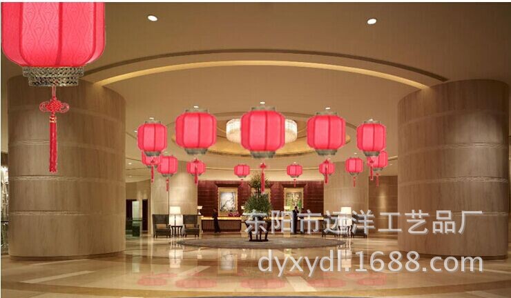 30cm Chinese parchment revolving Spring Festival waterproof lantern direct sale