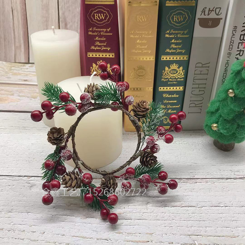 Christmas Wreath Artificial Berries Rattan Garland Christmas Tree Ornament Vine Ring Wedding Party Home Decor Supplies X Christmas Wreath Artificial Berries Rattan Garland Christmas Tree Ornament Vine Ring Wedding Party Home Decor Supplies X