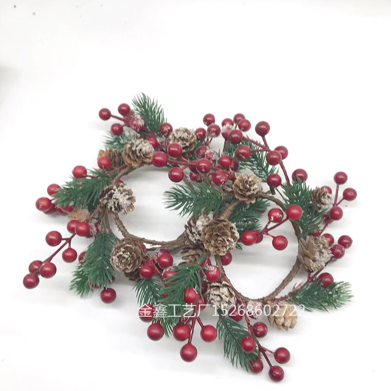 Christmas Wreath Artificial Berries Rattan Garland Christmas Tree Ornament Vine Ring Wedding Party Home Decor Supplies X Christmas Wreath Artificial Berries Rattan Garland Christmas Tree Ornament Vine Ring Wedding Party Home Decor Supplies X
