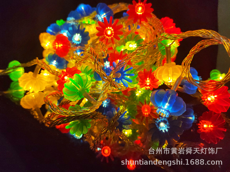 LED Colored Lamp Flashing Light Luminous Red Lantern String Starry Spring Festival Lighting Chain Decoration Chinese Knot Lamp for New Year and New Year