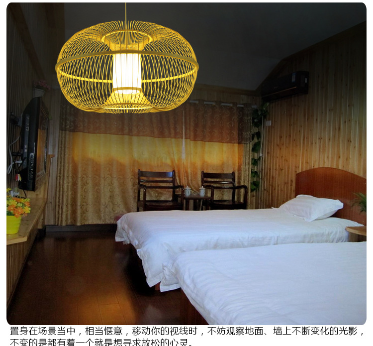 Creative New Chinese Lantern Chandelier Bamboo Art Lamps Hotel Box Lamp Pastoral Style Spherical Restaurant Lighting Creative New Chinese Lantern Chandelier Bamboo Art Lamps Hotel Box Lamp Pastoral Style Spherical Restaurant Lighting