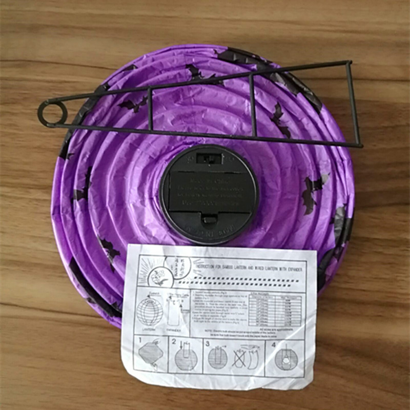 Halloween Pumpkin Chinese Lantern Ghost Festival Haunted House Venue Layout Props Portable Lamp Hanging Luminous Lantern Pendant