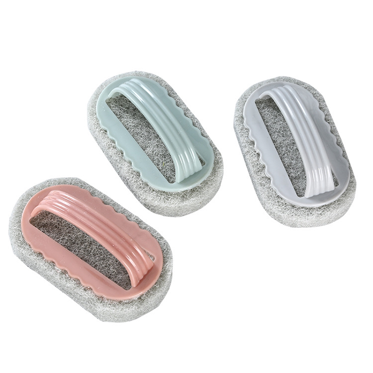 Wave Scouring Pad Cleaning Brush Bathroom Bathtub Brush Kitchen Tile Brush with Handle Dish-Washing Sponge Wave Scouring Pad Cleaning Brush Bathroom Bathtub Brush Kitchen Tile Brush with Handle Dish-Washing Sponge