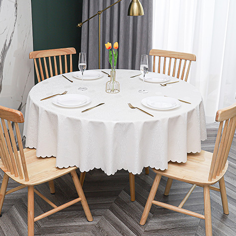 Thickened Waterproof and Oilproof Heat-Proof and Disposable High-Grade PVC Hotel Dining Table Tablecloth