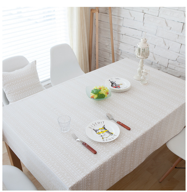 Fawn Japanese cotton linen small fresh tablecloth tablecloth