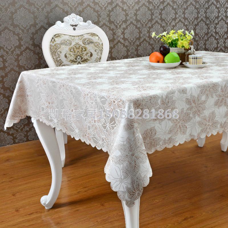 Produced and sold in Europe and the United States style high-grade gold maple tablecloth jacquard tablecloth 