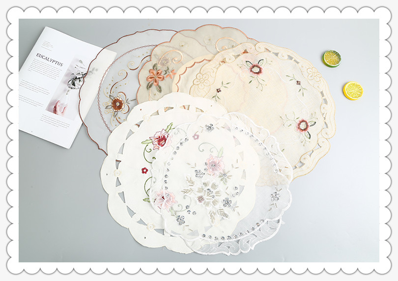 Dining Mat Table Mat European Style Tablecloth Household round Large round Table Dining Table Cloth Tablecloth Order Beads 35*35 Dining Mat Table Mat European Style Tablecloth Household round Large round Table Dining Table Cloth Tablecloth Order Beads 35*35