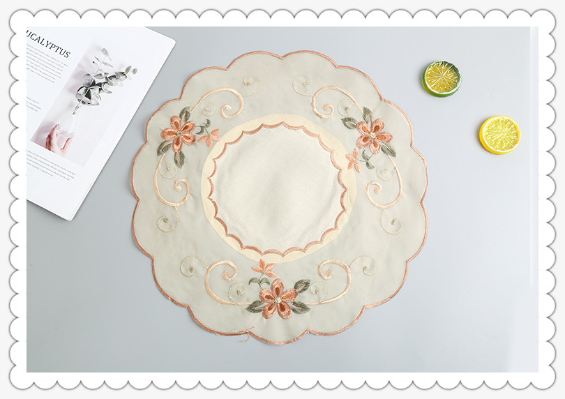 Dining Mat Table Mat European Style Tablecloth Household round Large round Table Dining Table Cloth Tablecloth Order Beads 35*35 Dining Mat Table Mat European Style Tablecloth Household round Large round Table Dining Table Cloth Tablecloth Order Beads 35*35