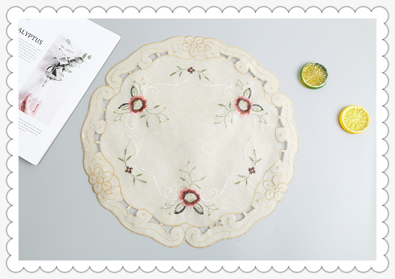 Dining Mat Table Mat European Style Tablecloth Household round Large round Table Dining Table Cloth Tablecloth Order Beads 35*35 Dining Mat Table Mat European Style Tablecloth Household round Large round Table Dining Table Cloth Tablecloth Order Beads 35*35