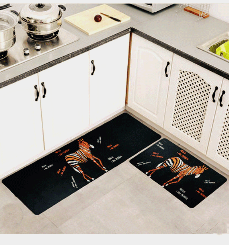 Kitchen Floor Mat Non-Slip and Oilproof Waterproof Household Absorbent Strip Mat Floor Mat Door Mat Disposable Kitchen Pad Kitchen Floor Mat Non-Slip and Oilproof Waterproof Household Absorbent Strip Mat Floor Mat Door Mat Disposable Kitchen Pad