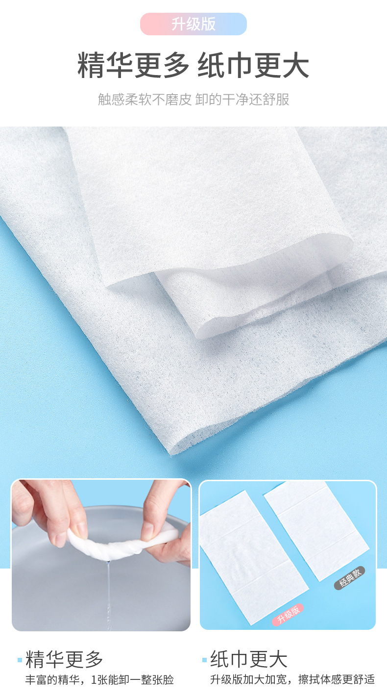 M'AYCREATE Avocado Neutrogena Cleansing Towelettes Disposable 60 Pieces Removable Facial Wipe Cleaning Towel TikTok Same Style