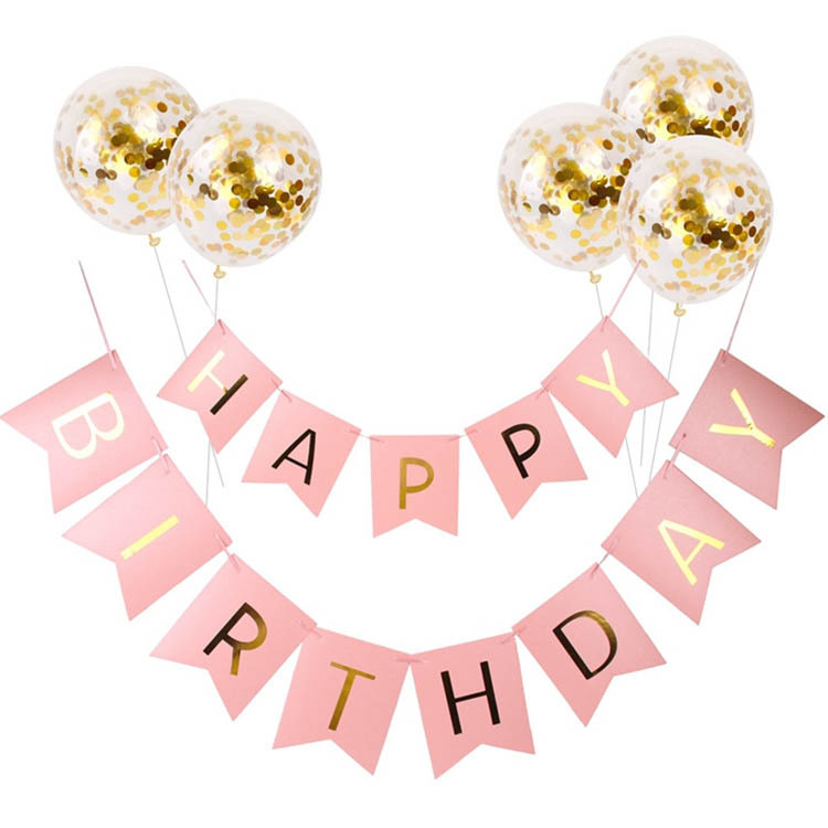 Cross-Border 5 Sequin Balloons + Gilding Birthday Flag String Suit Happy Birthday Birthday Letter Bunting Cross-Border 5 Sequin Balloons + Gilding Birthday Flag String Suit Happy Birthday Birthday Letter Bunting