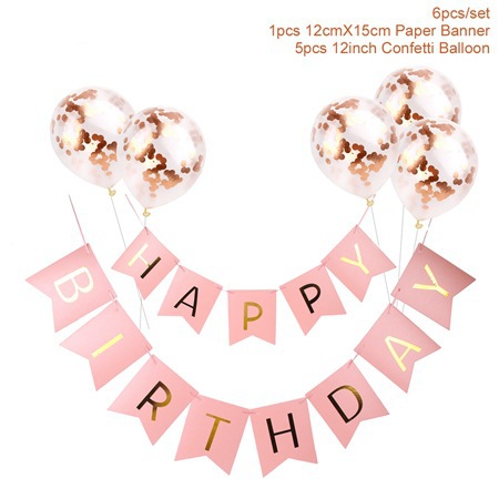 Cross-Border 5 Sequin Balloons + Gilding Birthday Flag String Suit Happy Birthday Birthday Letter Bunting Cross-Border 5 Sequin Balloons + Gilding Birthday Flag String Suit Happy Birthday Birthday Letter Bunting