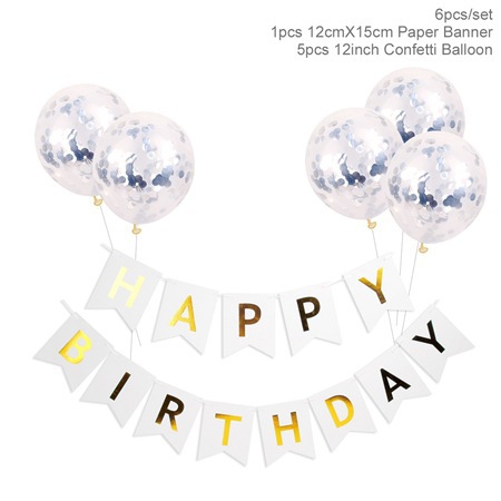 Cross-Border 5 Sequin Balloons + Gilding Birthday Flag String Suit Happy Birthday Birthday Letter Bunting Cross-Border 5 Sequin Balloons + Gilding Birthday Flag String Suit Happy Birthday Birthday Letter Bunting
