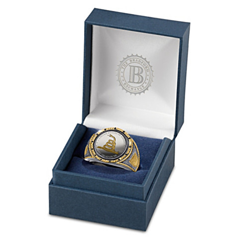 Rongyu American commemorative silver coin flag rattlesnake ring western European and American cowboy double color engraved ring for men Rongyu American commemorative silver coin flag rattlesnake ring western European and American cowboy double color engraved ring for men